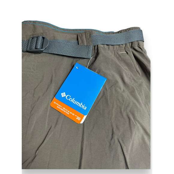 2 prs Columbia BATTLE RIDGE Omni-Shade Cargo Shorts | Men's 1x Khaki Green NWT - Picture 5 of 16